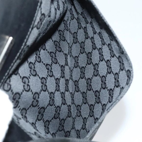 GUCCI GG Canvas Shoulder Bag Black 27639 Auth ep7170 - Picture 12 of 16